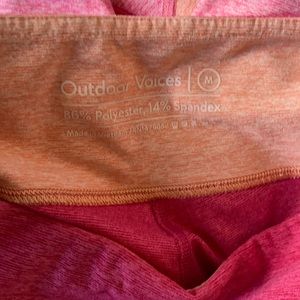 Outdoor Voices Warmup 3/4 Leggings ColorBlock